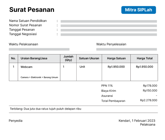 Dokumen Pengadaan Barang Jasa Yang Terstandardisasi Siplah